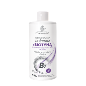 Wzmacniająca odżywka do włosów z BIOTYNĄ  z ekstraktem skrzypu polnego i konopi - PHARMAZIS - 250ml
