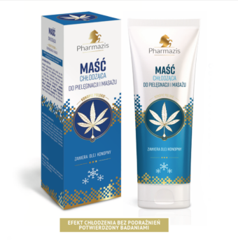 Maść chłodząca do pielęgnacji i masażu - PHARMAZIS - konopie polskie - 222ml