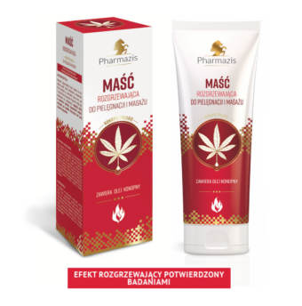 Maść rozgrzewająca do pielęgnacji i masażu - PHARMAZIS - konopie polskie - 222ml