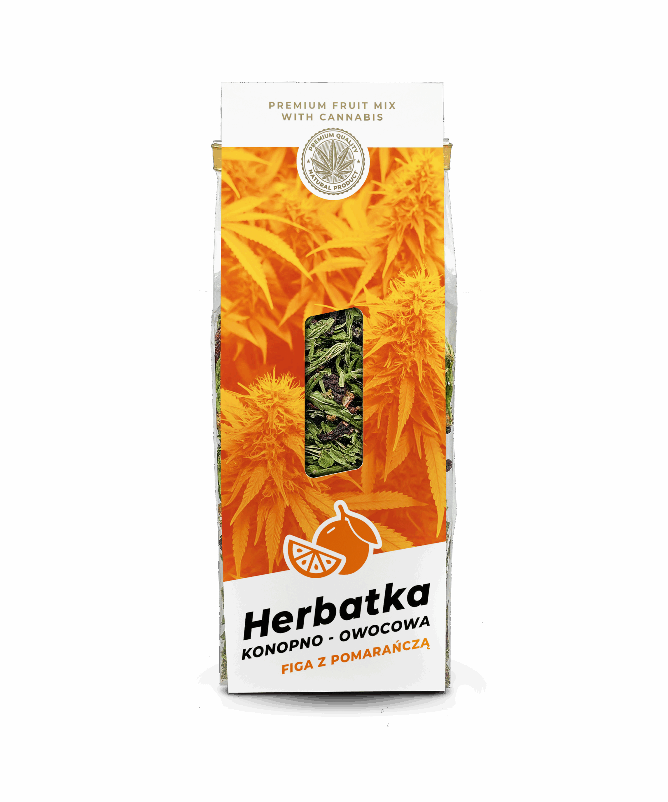 Herbatka konopno owocowa "FIGA Z POMARAŃCZĄ" 45 g