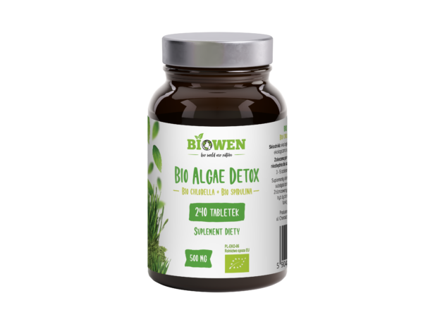BIO Algae Detox 500 mg - 240 tabletek - obrazek 2