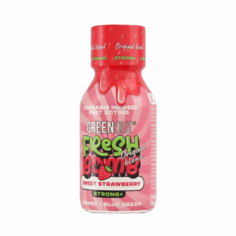 Shot konopny Green Out® Fresh Bomb Sweet Strawberry 100 ml - Strong+