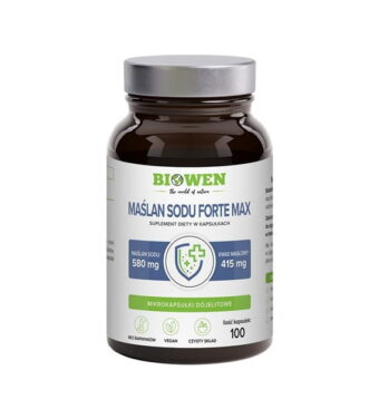 Maślan sodu 580 mg - 100 kapsułek