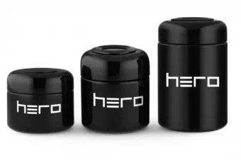 Szklany pojemnik bezzapachowy z higrometrem HERO