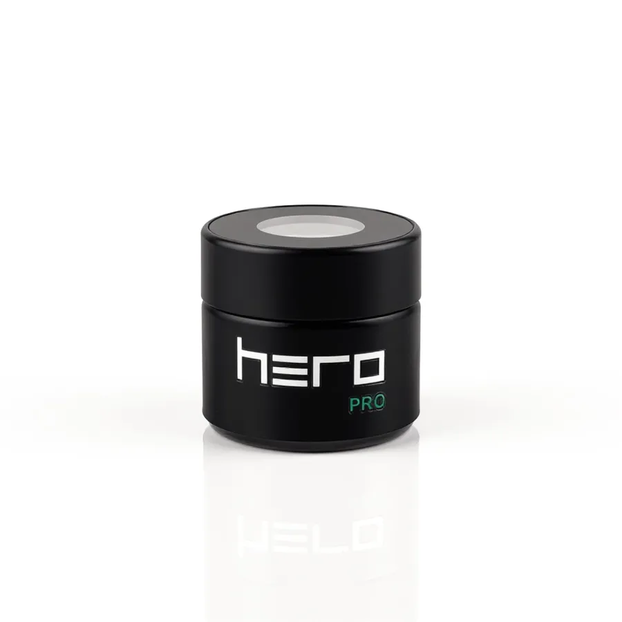 Szklany pojemnik bezzapachowy z higrometrem HERO PRO - 50 ml
